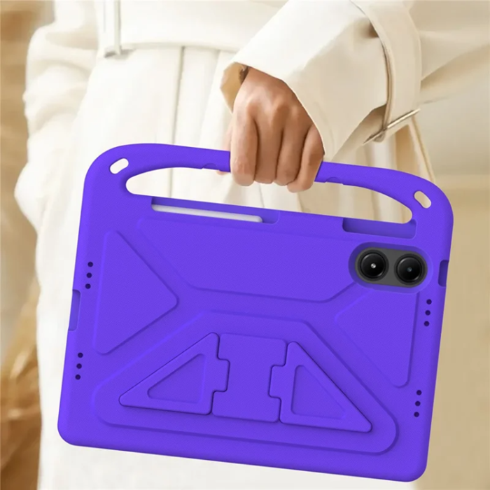 A-One Brand - Xiaomi Redmi Pad Pro/5G/Poco Pad Skal EVA Handgrepp Kickstand - Lila