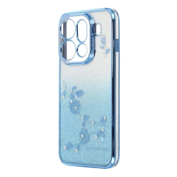KADEM - KADEM Mobilskal till Oppo Find X9 Pro 5G Plast Blommönster - Blå