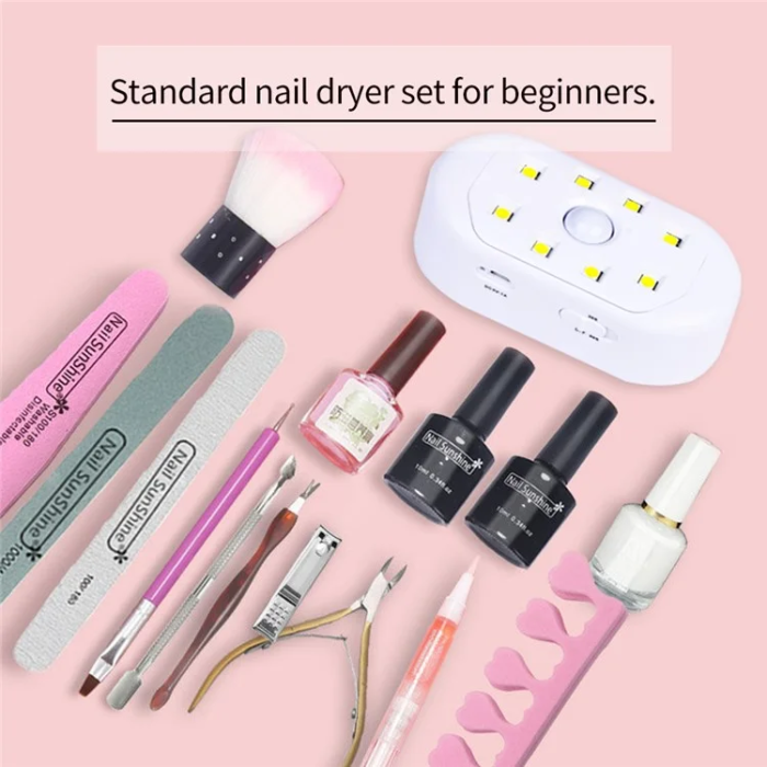 OEM - Bärbar Nagellackstork Mini Nail Art Light P20 - Vit