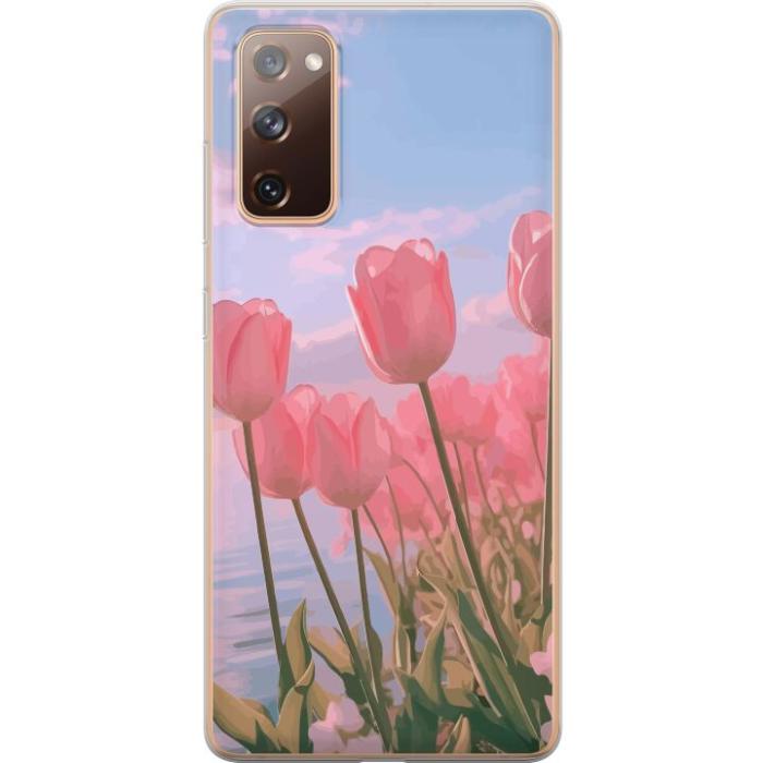 iSecrets - Mobilskal till Samsung Galaxy S20 FE med Rosa Tulpaner