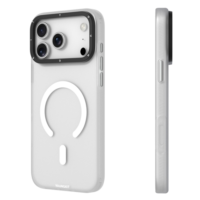YOUNGKIT - YOUNGKIT iPhone 17 Pro Max Mobilskal MagSafe PET TPU - Vit