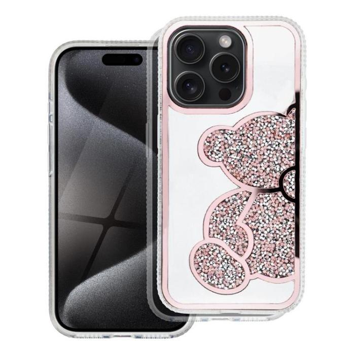 OEM - iPhone 14 Mobilskal Teddy Bear - Rosa