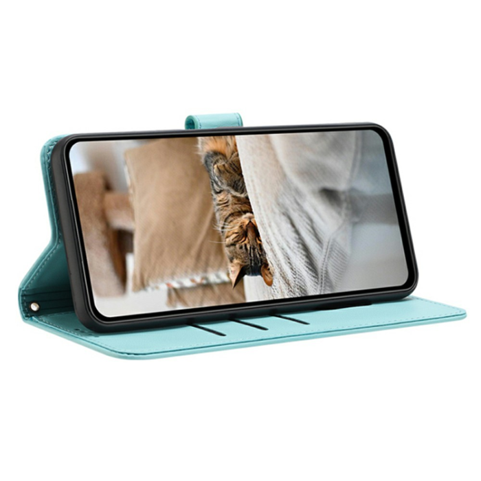 A-One Brand - Sony Xperia 1 VII Plånboksfodral Cats Imprint - Grön