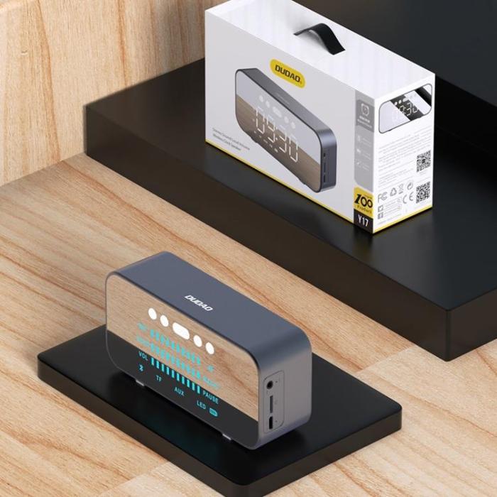 Dudao - Dudao Högtalare Och Klocka Bluetooth - Silver