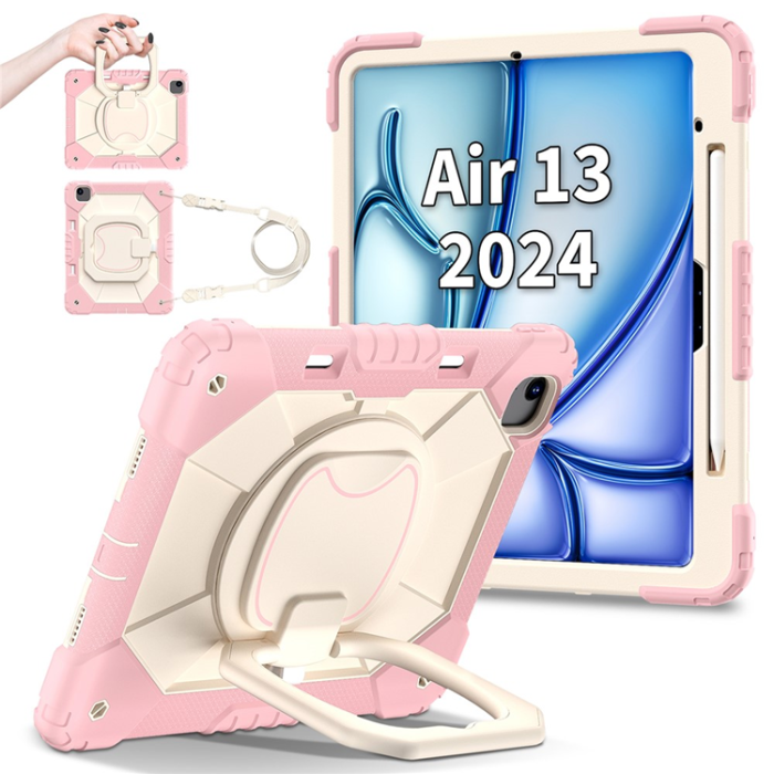 A-One Brand - iPad Air 13(2025/2024) Skal Kickstand - Roséguld/Grå