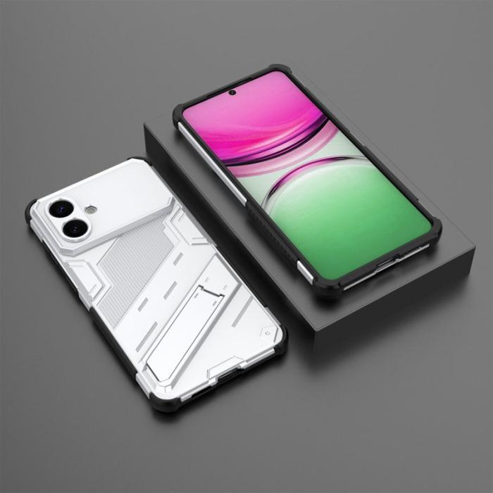 OEM - Mobilskal till Samsung Galaxy S26 Plus Plast Stötsäker Med Ställ - Vit