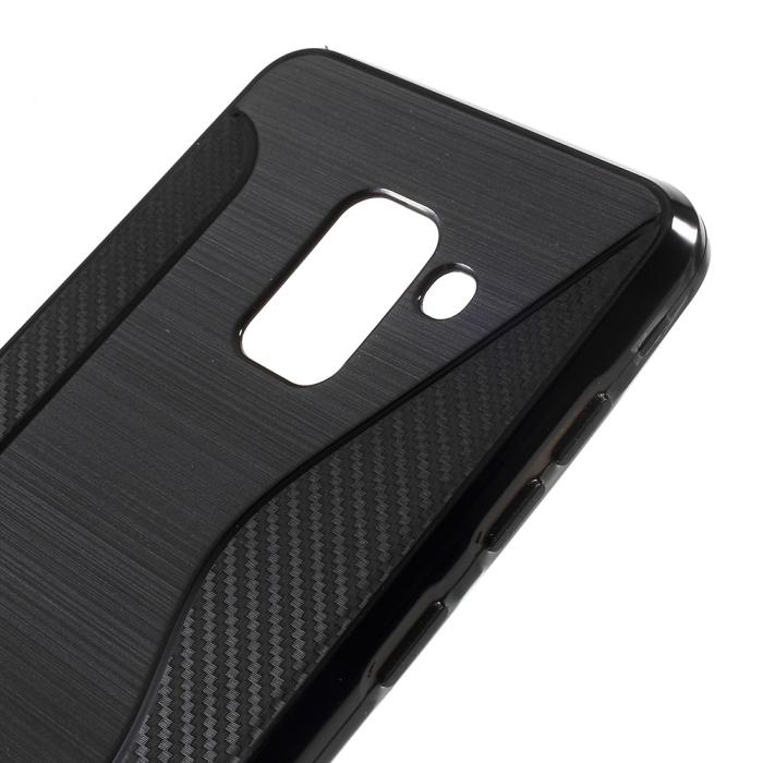 OEM - S-line Flexiskal till Samsung Galaxy A8 (2018) - Blå