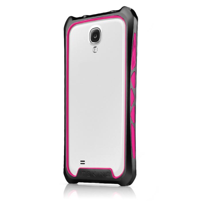 ItSkins - ITSkins Toxik Aluminium Bumper till Samsung Galaxy S4 i9500 (Svart-Magenta) + Sk