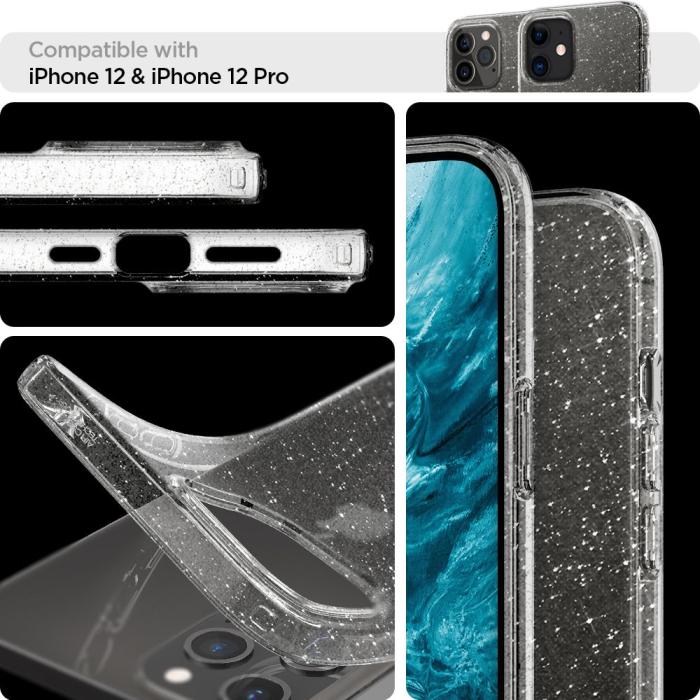 UTGATT - SPIGEN Liquid Crystal iPhone 12 & 12 Pro - Glitter Crystal