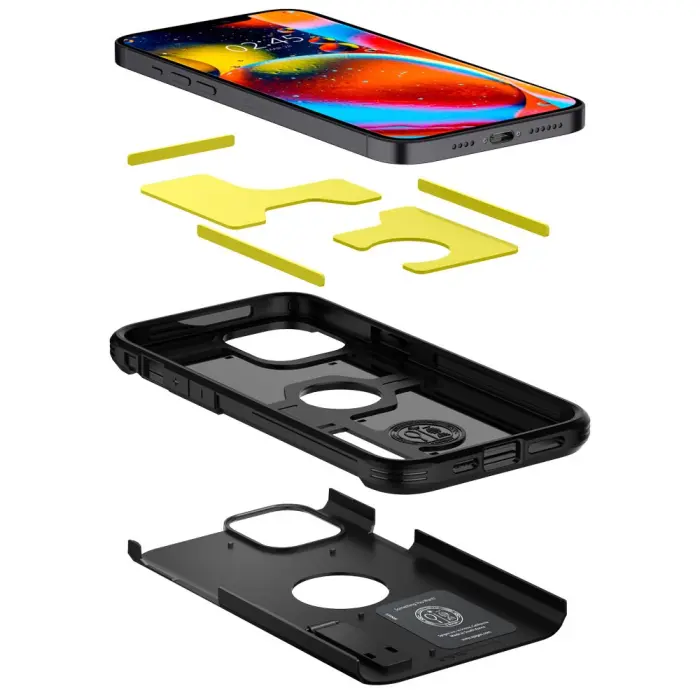 UTGATT - SPIGEN Tough Armor iPhone 12 & 12 Pro - Svart