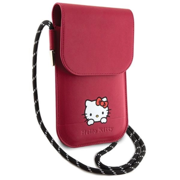 Hello Kitty - Hello Kitty Halsbandsfodral Läder Daydreaming - Röd