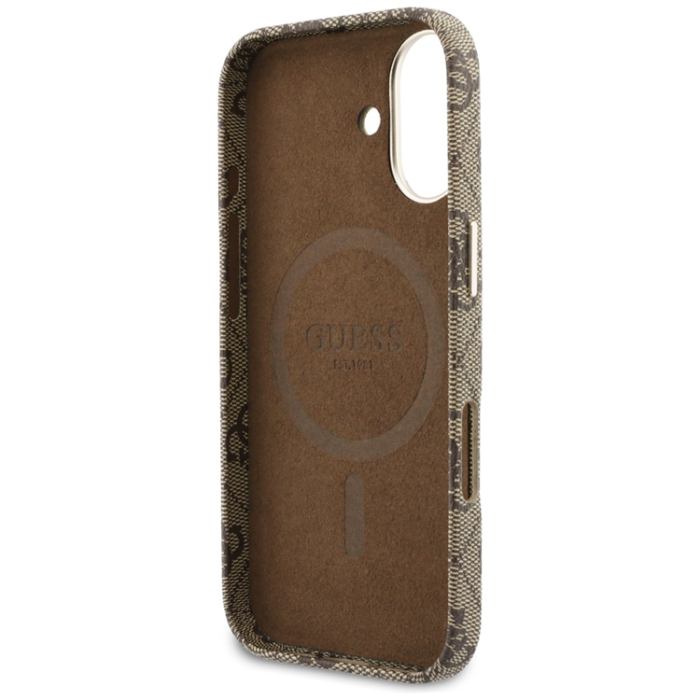 Guess - Guess Mobilskal För iPhone 17 MagSafe 4G Script - Brun