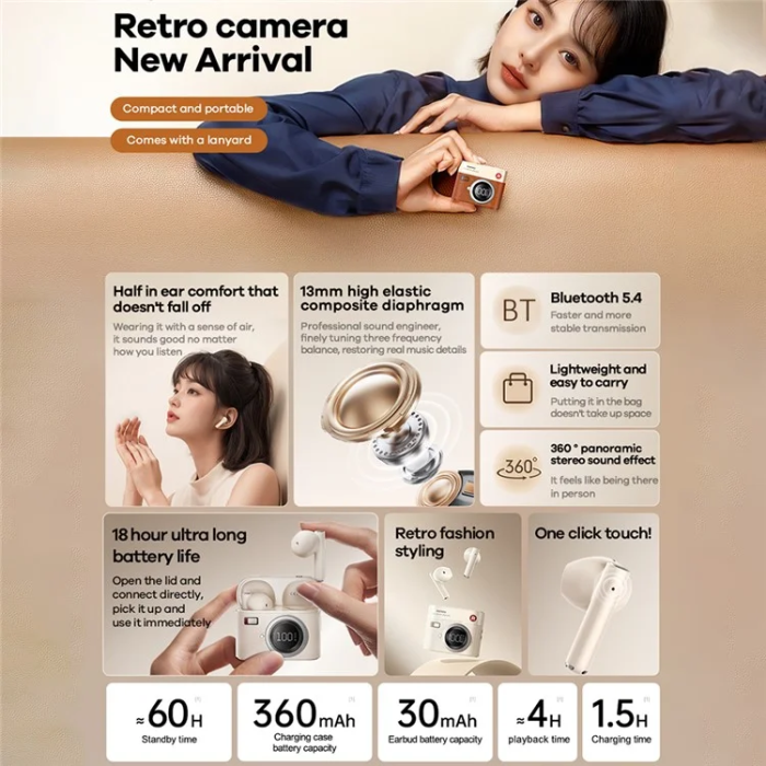 Remax - REMAX TWS In-Ear Hörlurar Bluetooth 5.4 Cozybuds W33