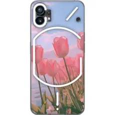 Gustaf - Mobilskal till Nothing Phone (1) med Rosa Tulpaner