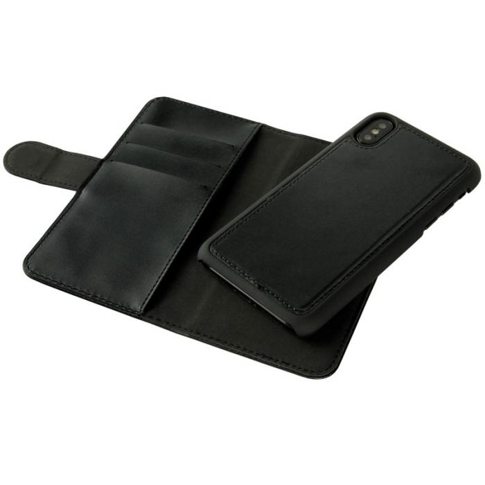 GEAR - GEAR Plånboksfodral med magnetskal till iPhone XS / X - Svart