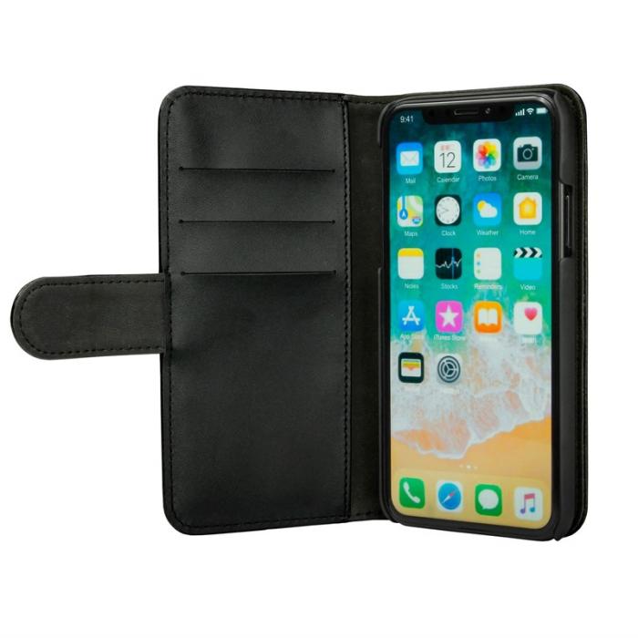 GEAR - GEAR Plånboksfodral med magnetskal till iPhone XS / X - Svart