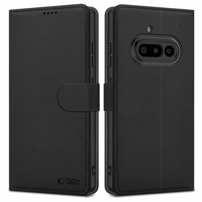 Tech-Protect - Tech-Protect Nothing Phone 3a Plånboksfodral - Matt Svart