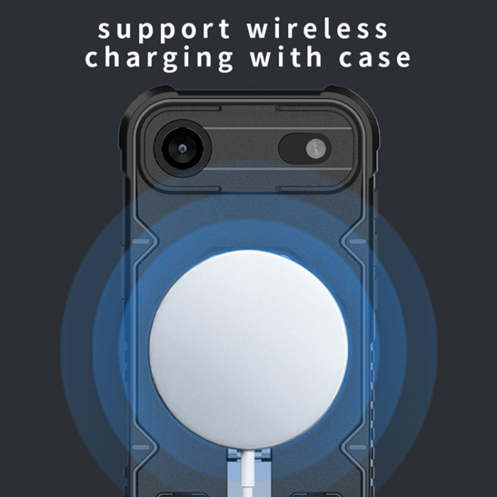 A-One Brand - iPhone 17 Air Mobilskal MagSafe Kickstand Med snodd - Grön