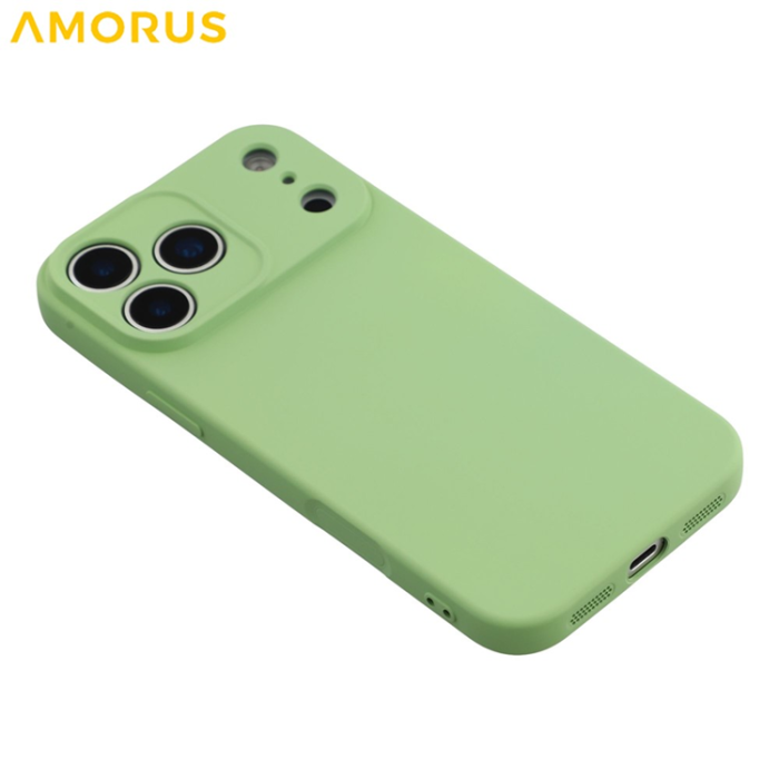 Amorus - AMORUS iPhone 17 Pro Max Mobilskal Precise Cutouts - Grön