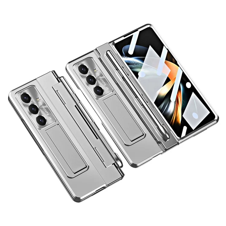 Galaxy Z Fold7 Mobilskal med Skärmskydd och Stylus Hinge - Silver | 2353 | AlltMobil