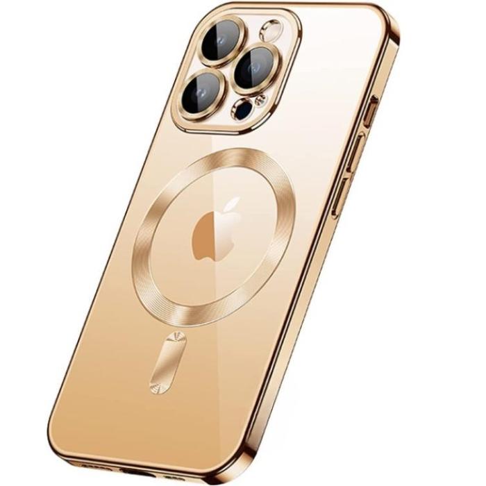 OEM - iPhone 15 Plus Mobilskal Magsafe Electroplating - Guld