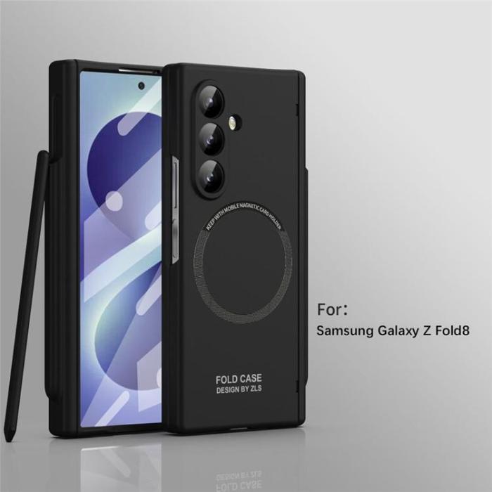 A-One Brand - Mobilskal För Galaxy Z Fold 8 MagSafe med Stylus - Svart