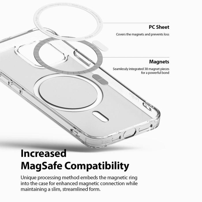 Ringke - Ringke Fusion Magnetic Magsafe iPhone 12 / 12 Pro - Matte Clear