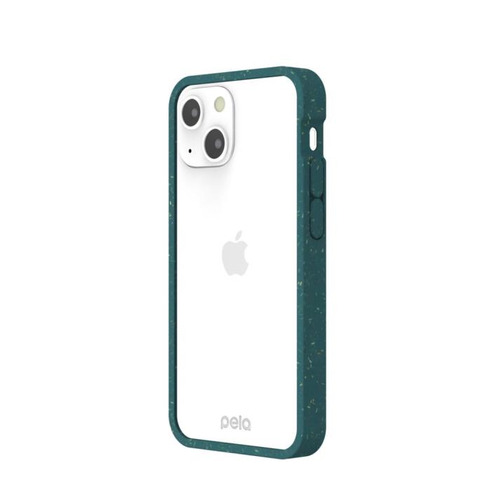 Pela - Pela Clear Miljövänligt Mobilskal iPhone 13 Mini - Grön
