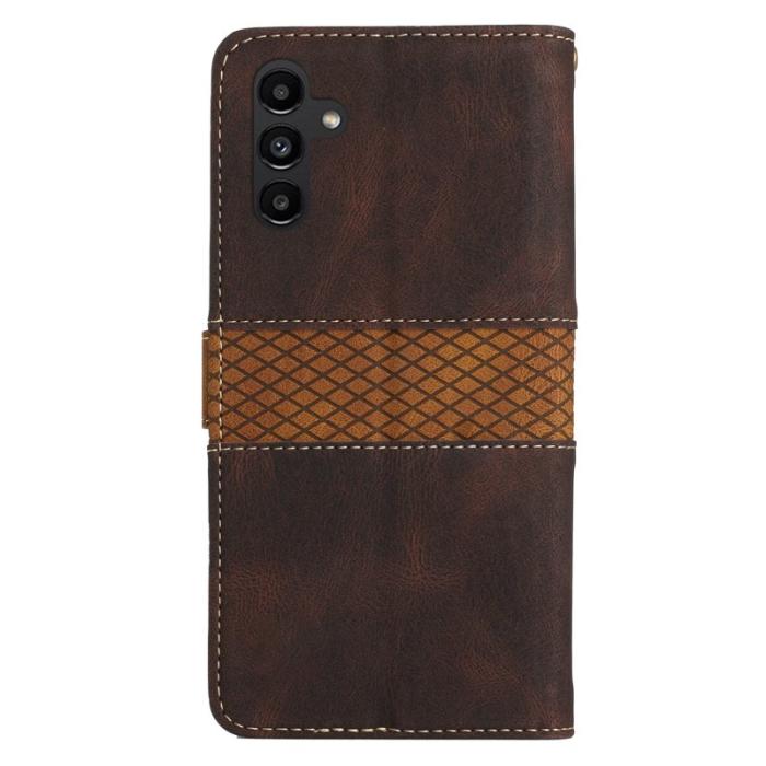 OEM - Samsung Galaxy A55 5G Plånboksfodral Konstläder Ställ - Brun