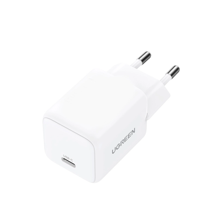 Ugreen - Ugreen GaN Snabbladdare 30W USB-C med USB-C Kabel 1m - Vit