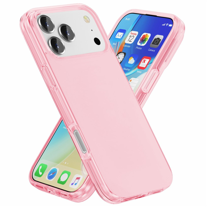 AMORUS - AMORUS iPhone 17 Pro Max Mobilskal Shockproof - ClearRosa