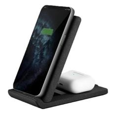 UNIQ - UNIQ 2-in-1 Trådlös laddare Vertex Duo - Grå