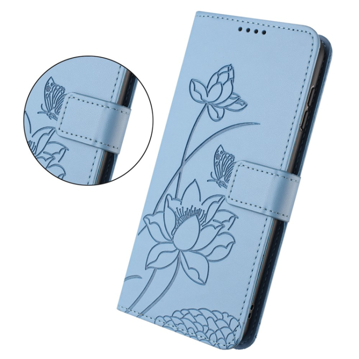 A-One Brand - Sony Xperia 10 VII Plånboksfodral Lotus Imprint - Blå