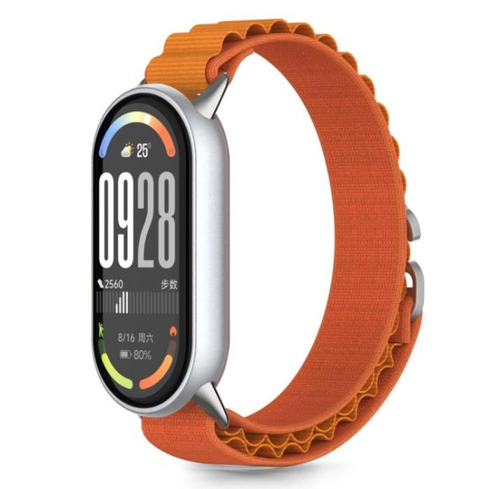 Tech-Protect - Tech-Protect Xiaomi Smart Band 8/9/10/NFC Armband Nylon Pro - Orange