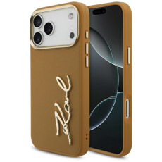 KARL LAGERFELD - Karl Lagerfeld Mobilskal till iPhone 17 Pro Max Script Logo - Brun