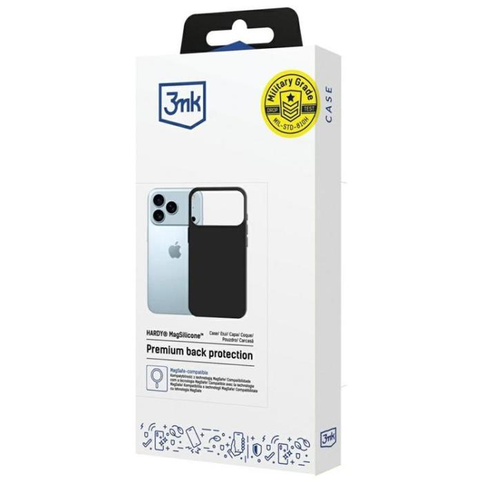 3MK - 3MK iPhone 17 Pro Mobilskal MagSafe Hardy Silikon - Grafit
