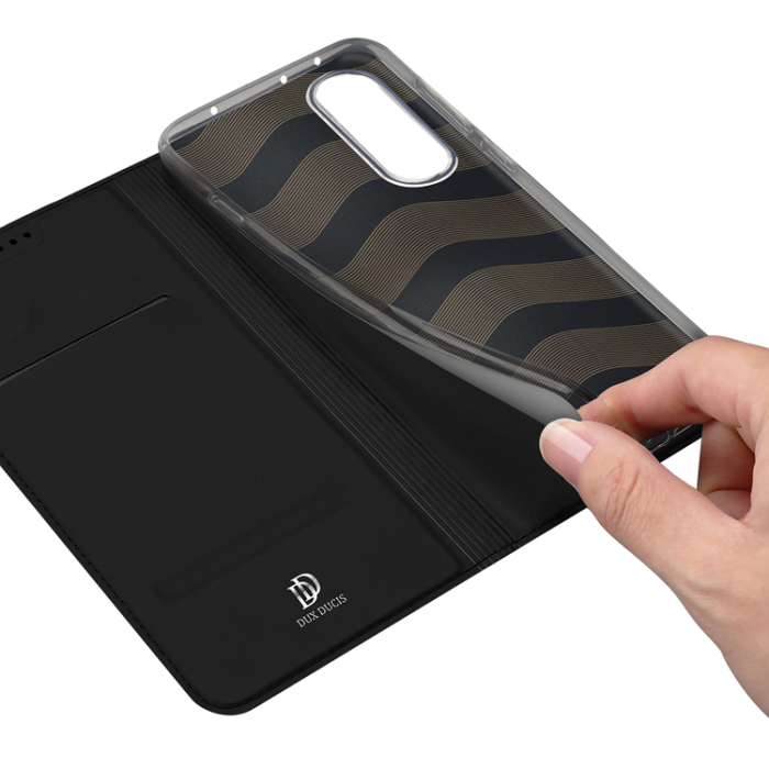 Dux Ducis - Dux Ducis OnePlus Nord 5 Plånboksfodral Skin Pro Läder - Svart