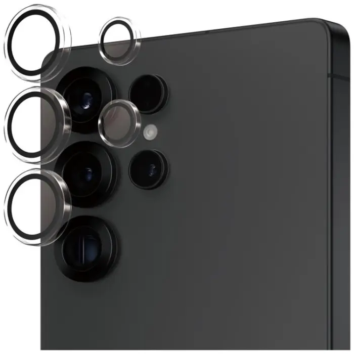 PanzerGlass - PanzerGlass Galaxy S25 Ultra Kameralinsskydd Härdat Glas Hoops
