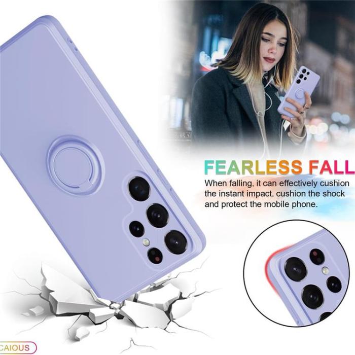 A-One Brand - Galaxy S25 Ultra Mobilskal Ring Kickstand med Rem