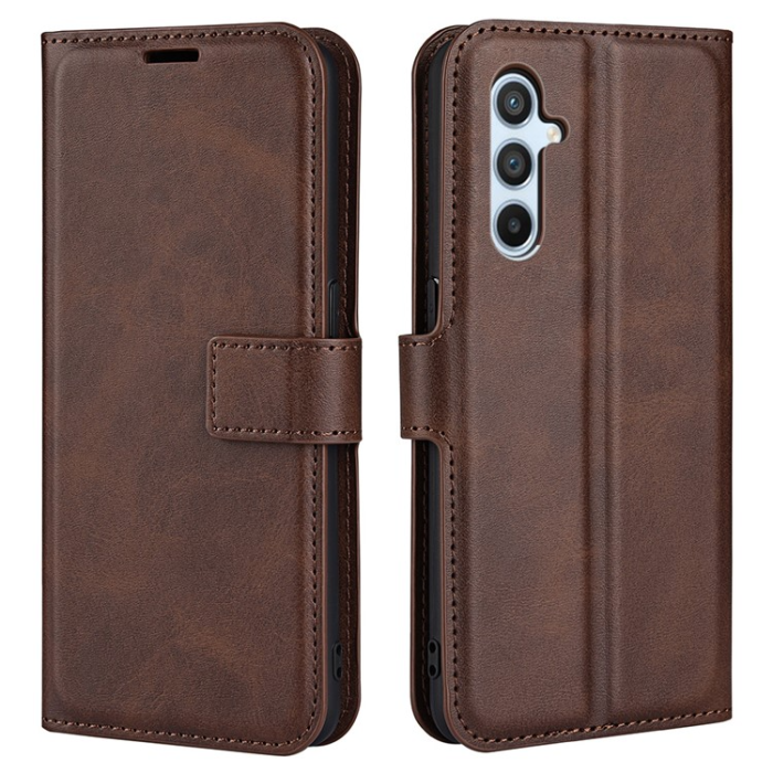 A-One Brand - Galaxy A54 5G Plånboksfodral Calf Flip Folio - Brun