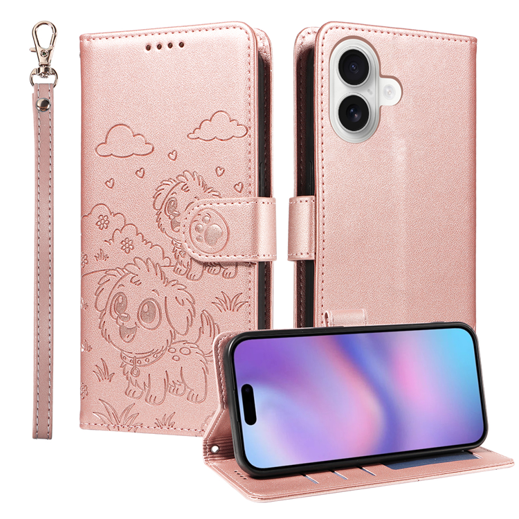 iPhone 17 Plånboksfodral RFID med handledsrem - Rosa | 2353 | AlltMobil