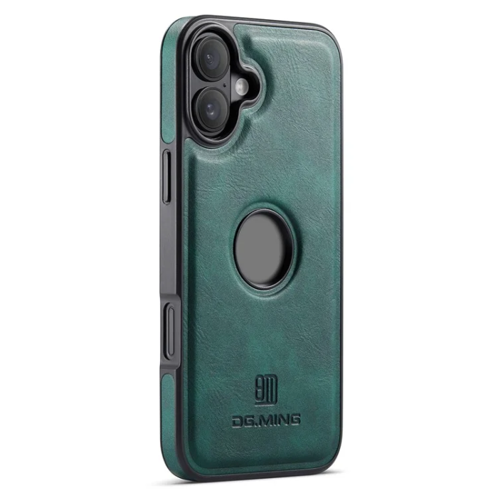DG.MING - DG.MING iPhone 16 Plus Mobilskal Anti-Drop Läder - Grön