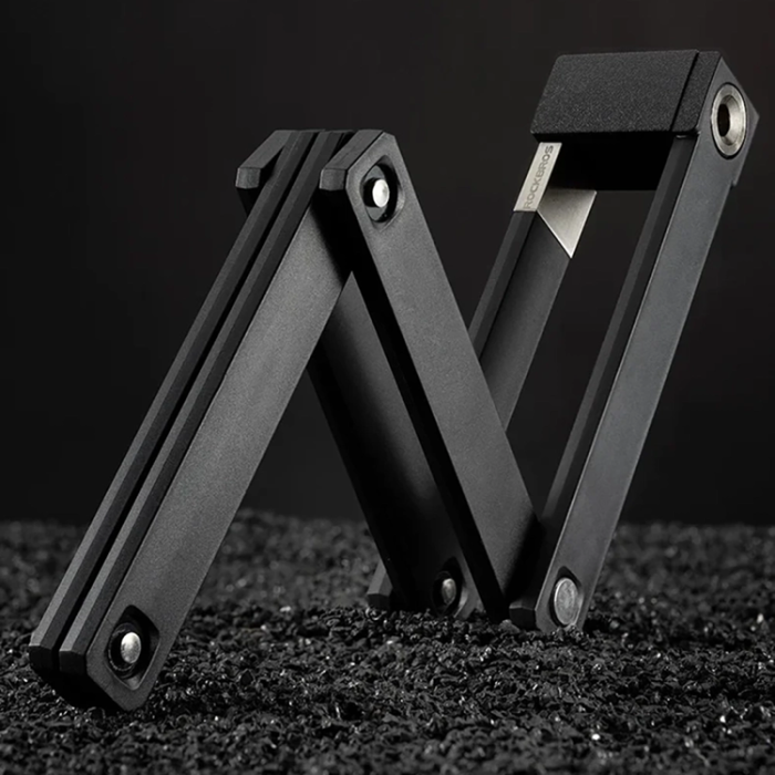 Rockbros - Rockbros Hoppbart Cykellås med Nyckel och Handtag 88 cm - Svart