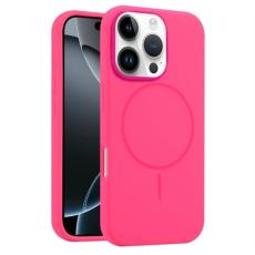 A-One Brand - iPhone 16 Pro Mobilskal MagSafe Silikon Anti Drop - Ros