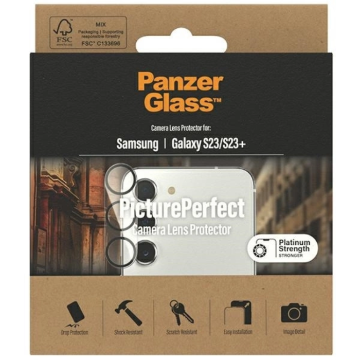 Panzer - Panzer Galaxy S23/S23 Plus Kameralinsskydd Härdat Glas Picture Perfect