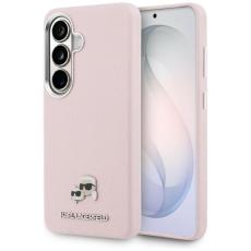 KARL LAGERFELD - Karl Lagerfeld Mobilskal F&ouml;r Galaxy S26 MagSafe Saffiano Metal Logo - Rosa