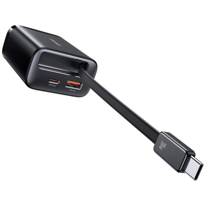 USAMS - USAMS Snabbladdare 30W 1xUSB-C 1xUSB-A Med USB-C Kabel - Vit