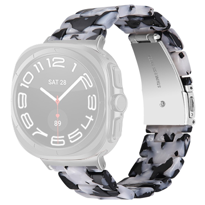 A-One Brand - Galaxy Watch 8/8 Classic (40/44/46mm) Armband Vattentät Acrylic - Cow