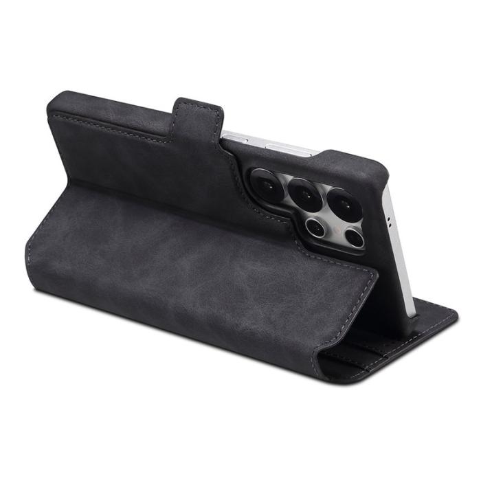DENIOR - DENIOR B07 Samsung Galaxy S25 Ultra Plånboksfodral Konstläder Magnetiskt Wallet