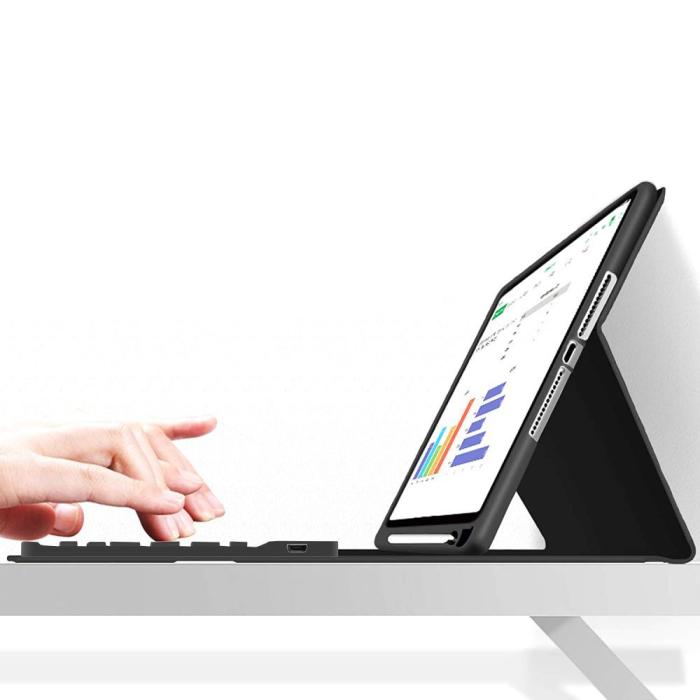 Tech-Protect - Tech-Protect iPad (2022) Fodral med Tangentbord och pennfack - Svart